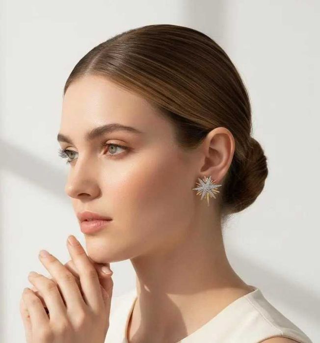 Изящни обеци със звезди