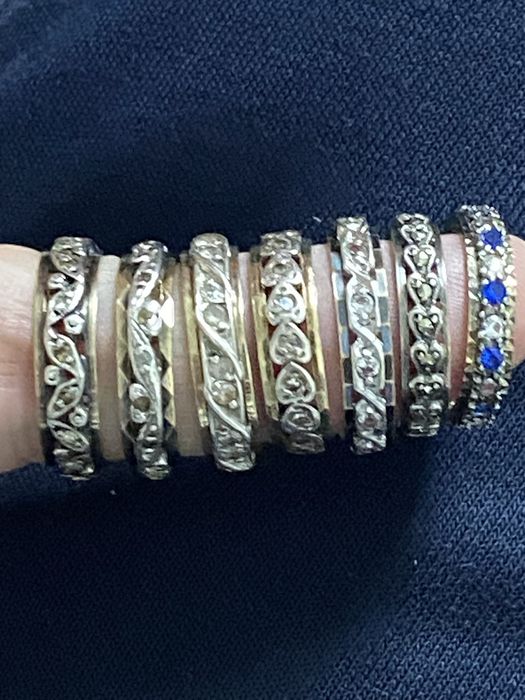 Inele vechi aur 9k si argint