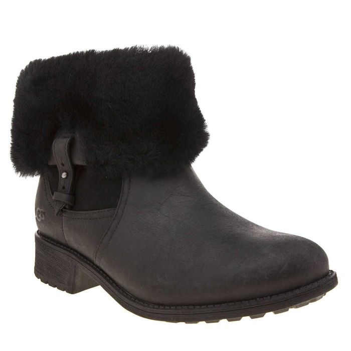 UGG AUSTRALIA № 36/37 – Водоустойчиви боти от ест. кожа и вълна нови