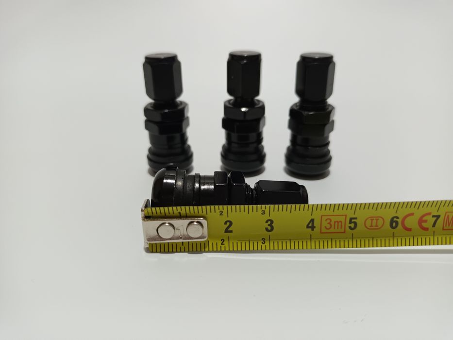 Valve jante valva roti valve scurte negre, 3cm