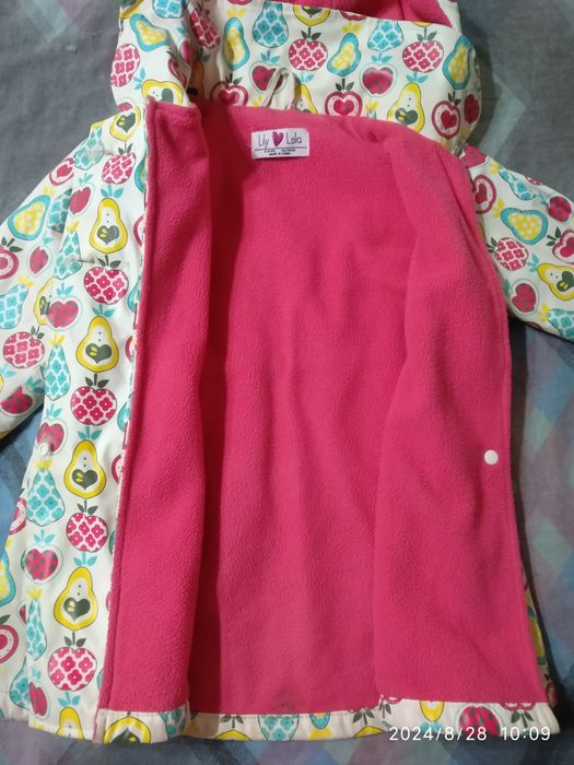 Плащ дождевик утеплённый детский