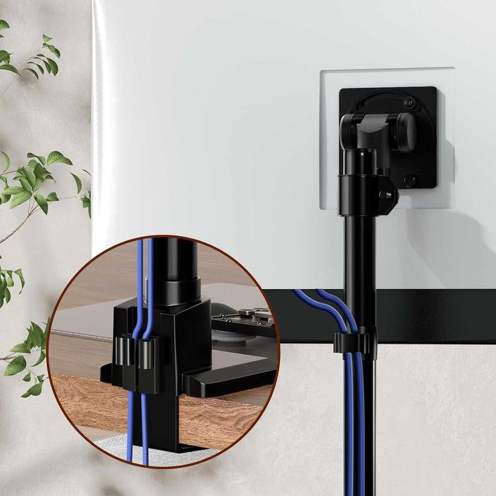 Ултрашироко рамо за монитор 27-57'' -Алуминий, VESA75/100/200 мм,Черен