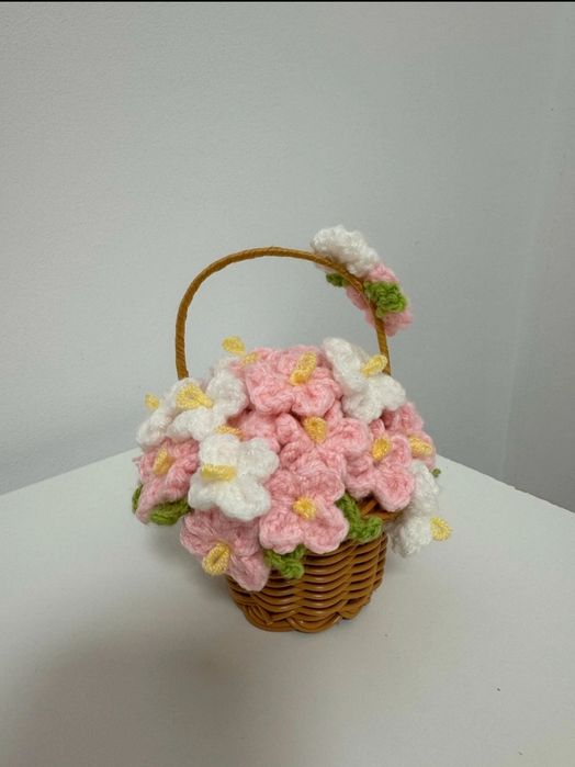 Cosulet cu flori crosetat