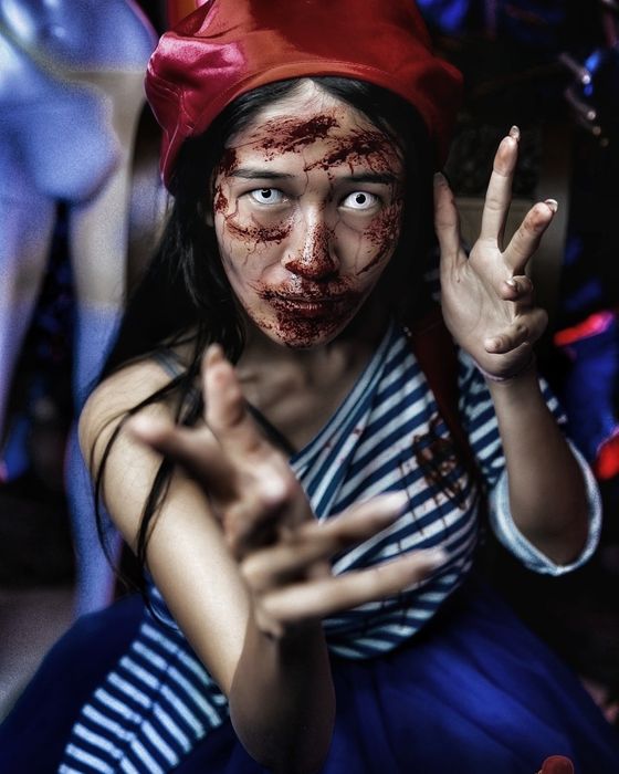 Грим. Художник. Хэллоуин.