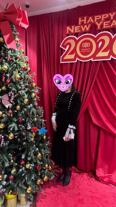 Платье велюровое