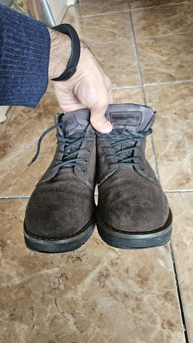 БРЕНДОВЫЕ Замшевые ботинки QU1SILVER 39