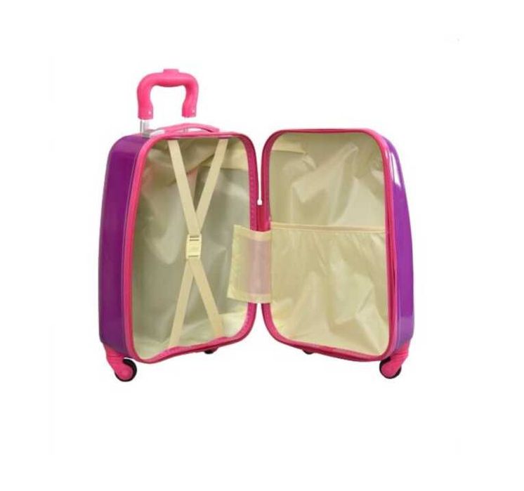 Комплект Mercado Trade, Куфар и раница, За деца, Пеперуди, Розов