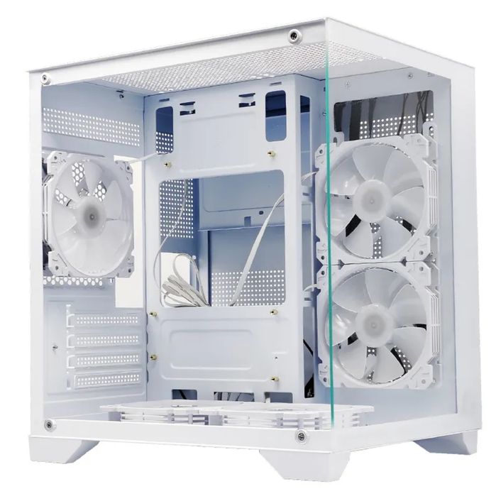 Корпус ПК аквариум в вертушками.