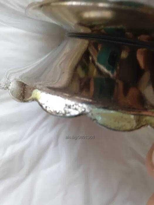 Бонбониера кристална и Бонбониера Чаша Купа метална