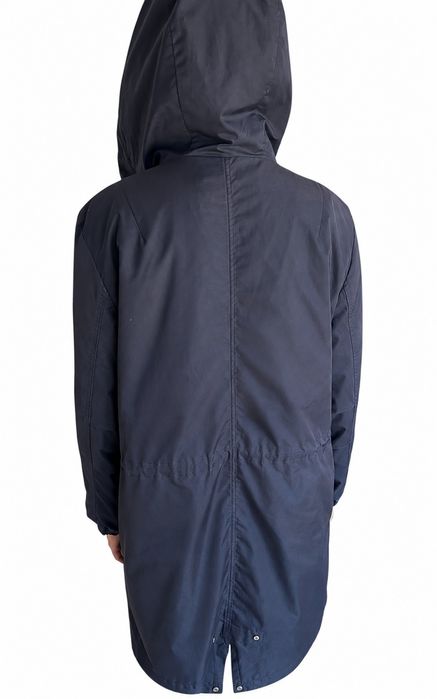 Parka dama Massimo Dutti reversibila bleumarin cu captuseala marimea M