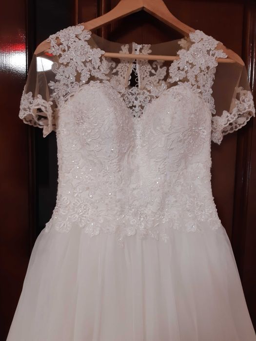 rochie de mireasa, ivoire, marime 38, nunta, casatorie, cununie