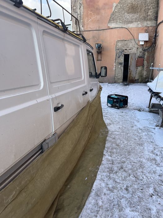 Отогрев авто дизельной пушкой