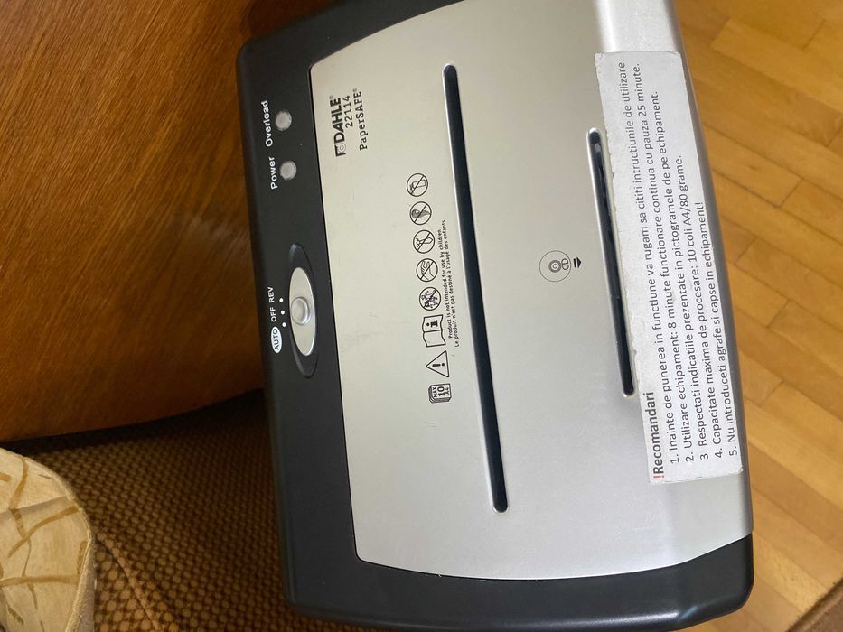 Distrugator de documente Dahle PaperSAFE 22114