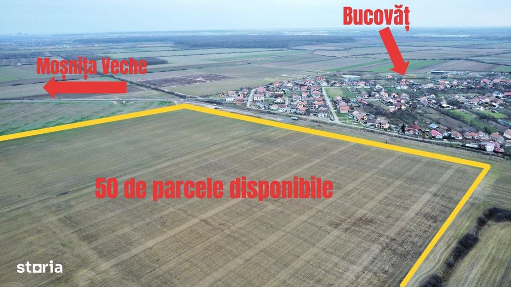 Oportunitate - parcele teren cu utilitati complete - Bucovat