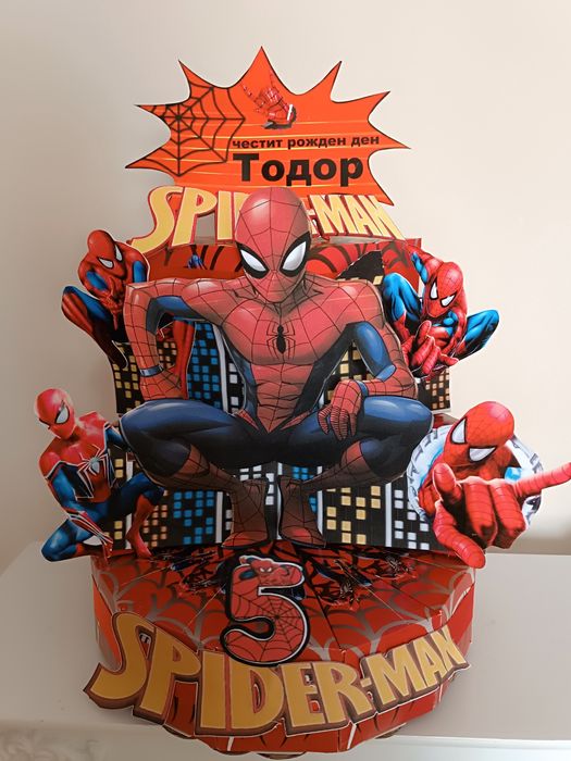 Промиция!Изработка на картонена торта Спайдърмен др.