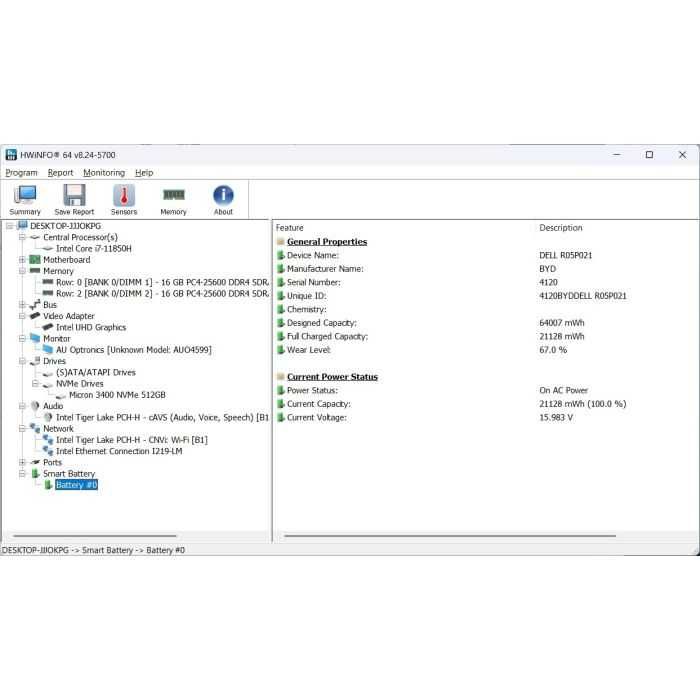 Лаптоп Dell Latitude 5521 (i7, 32GB RAM, 512GB SSD, 15.6-инчов)