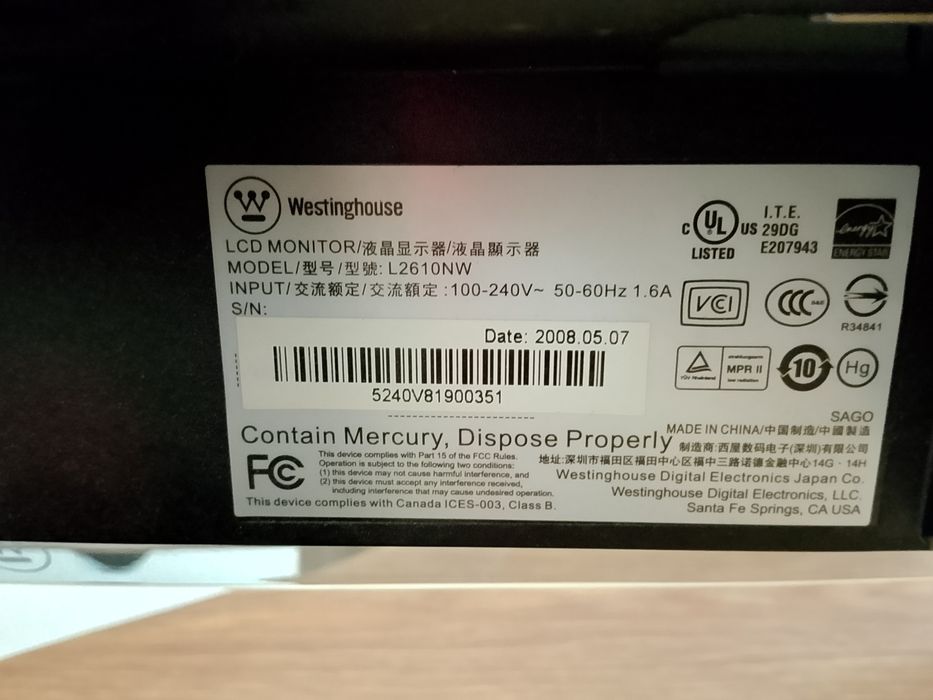 Westinghouse L2610