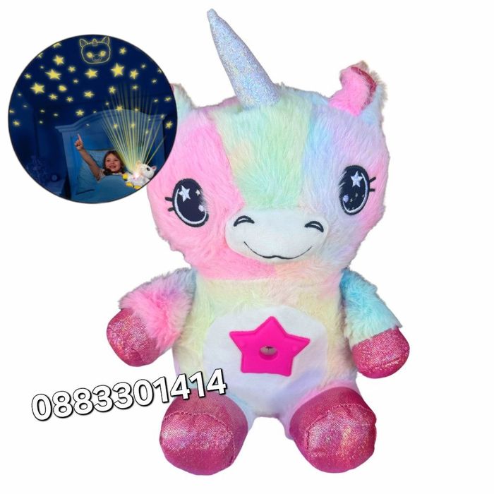 Прожектор Еднорог с мелодии Бял шум Звездно небе Проектор