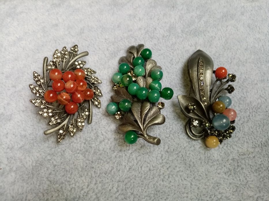 Броши с натуральными камнями!