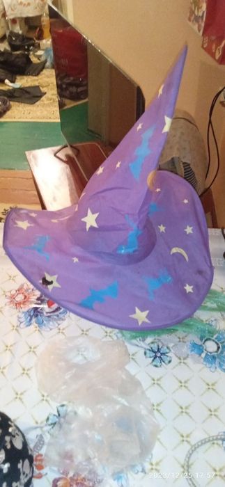 Шляпа детская колпак ведьмы фея звездочет волшебник колдунья
