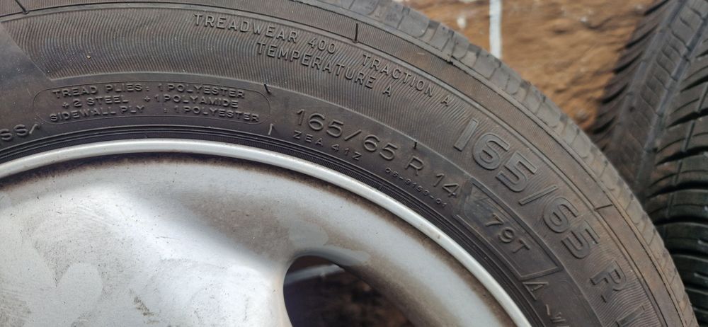 Оригинални алуминиеви джанти OPEL 14" с гуми