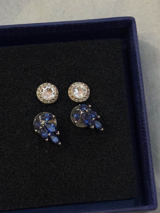 Сребърни обеци Swarovski