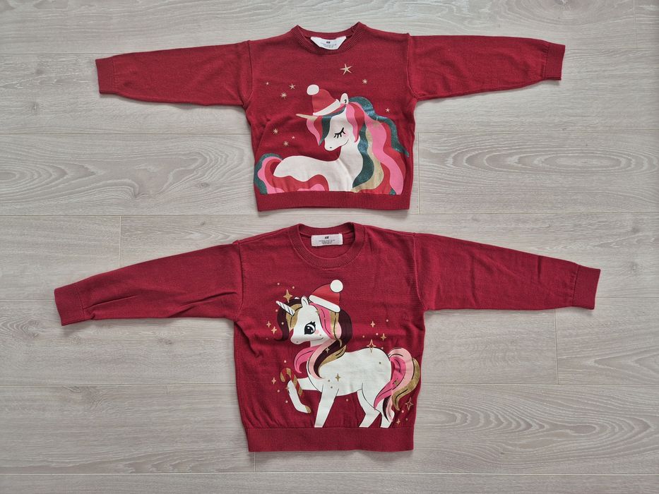 Много запазени пуловери за момиче размер 98/104