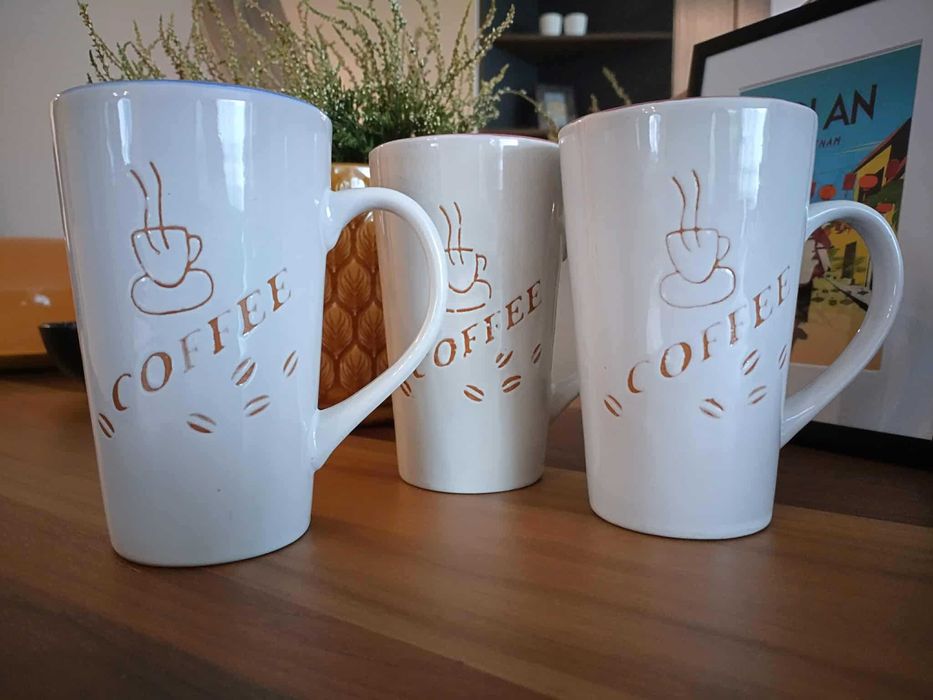 оригинална чаша за кафе и чай с цветя от Италия