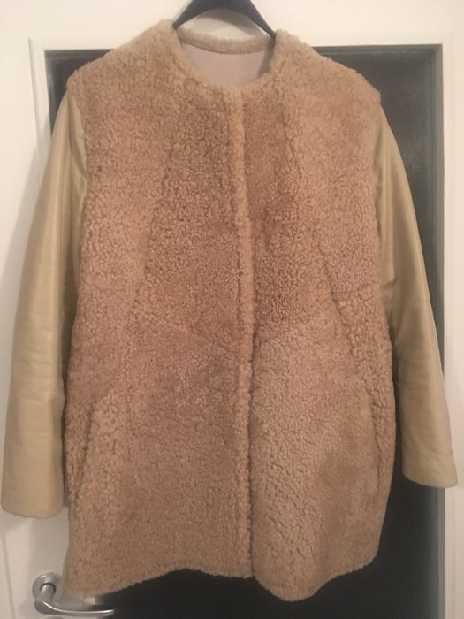 Дамско кожено палто и кожен елек от заек