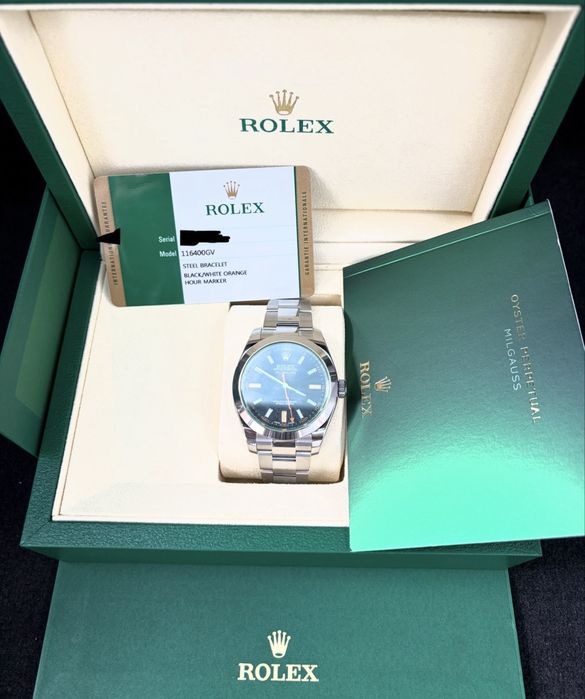 Rolex Milgaus GV cutie acte