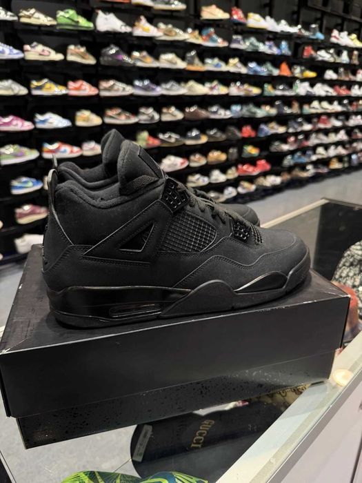 *ULTIMELE PERECHI* Nike Air Jordan 4 Black Cat - Verificare Colet