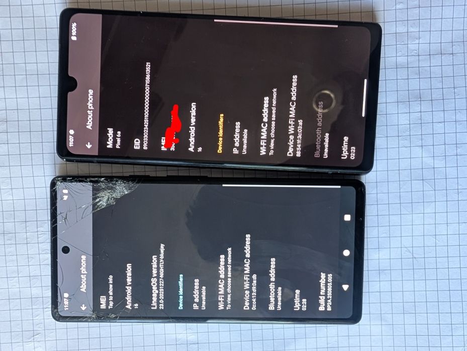 Google Pixel 6a sistem privacy Lineageos