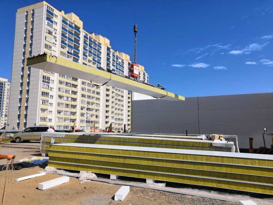 Стеновые и кровельные сэндвич-панели от завода