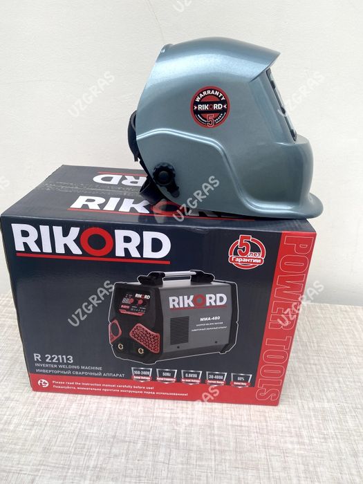 3в1 комплект сварочный аппарат + болгарка + хамелеон оригинал Rikord