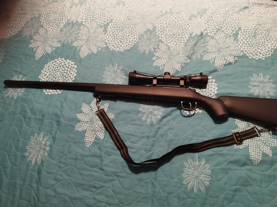 Airsoft mb03well upgradat 175m/s + luneta