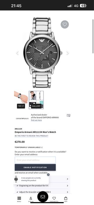 Ceqs Armani exchange ar11134