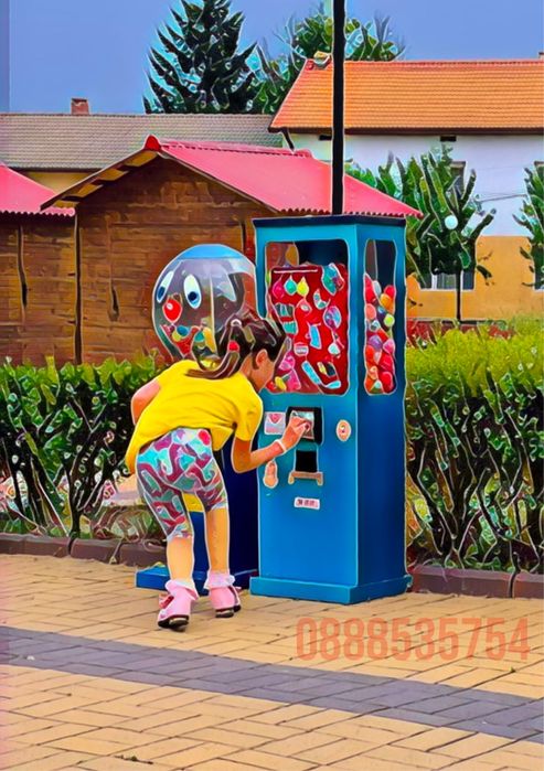Машина за топчета, машина за татуировки вендинг машини за играчки