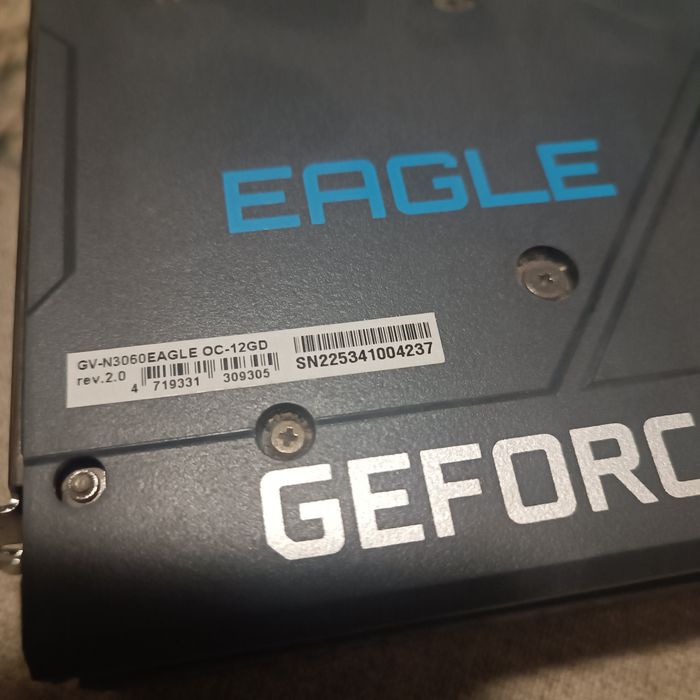 Titlu anunț: Placă video GIGABYTE GeForce RTX 3060 Ti EAGLE OC LHR 8GB GDDR6 - Ca nouă