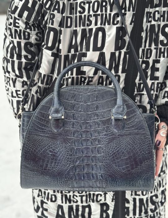 Кожаная сумка из крокодила