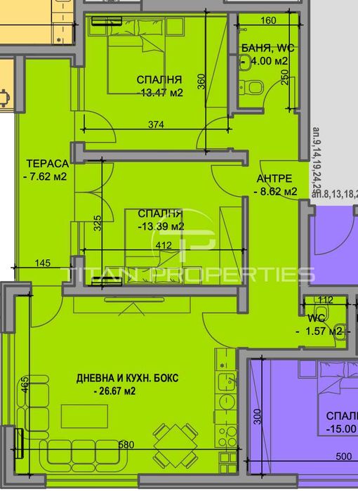 Продава се Тристаен апартамент в Пловдив, Южен - 108 кв.м за 1002 €/кв.м - Снимка #1