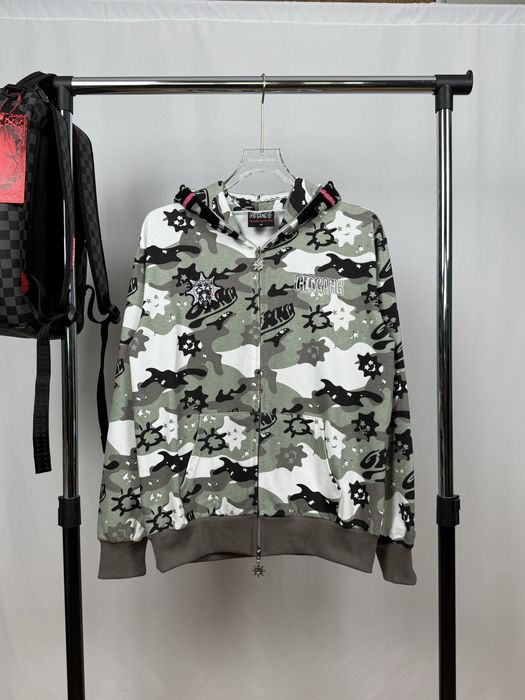 Glo Gand Camo Hoodie | Hanorac GloGang | Bape