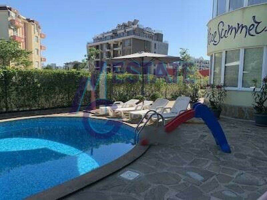 Едностаен апартамент с отделна спалня в центъра на Слънчев бряг,