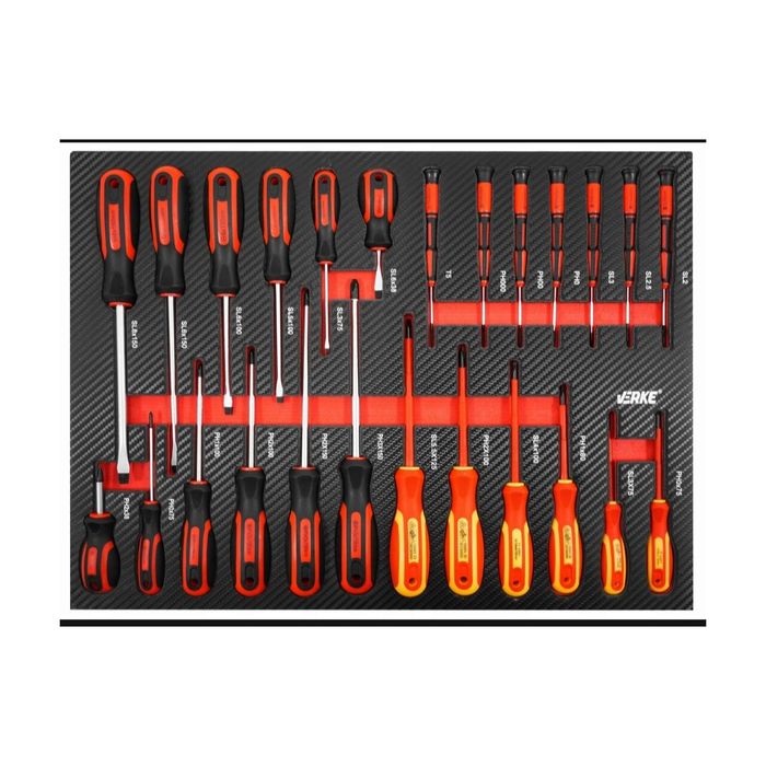 Dulap de scule complet echipat, 306 piese, Verke