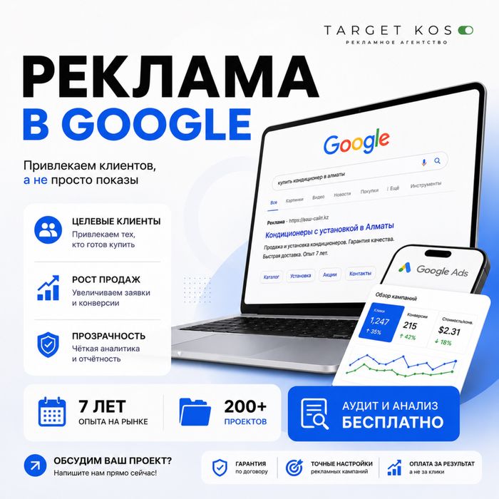 Реклама в гугл / Гугл реклама / Настройка реклама гугл / Google ads