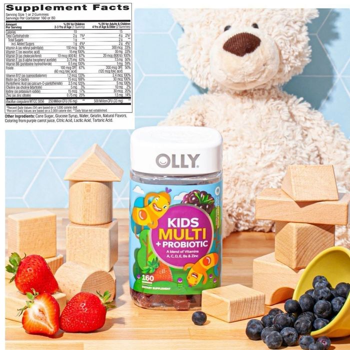 Витаминные жевательные конфеты с пробиотиком OLLY Kids Multi + Probiot