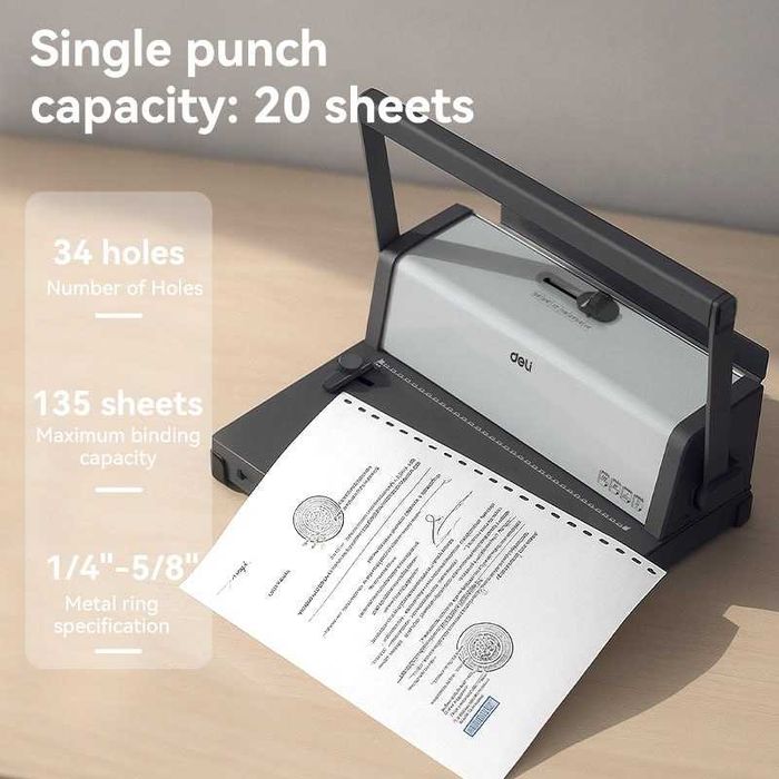 Машинка для переплета ET322 Deli для металлических пружин Оригинал !!!