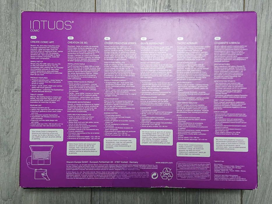 Tableta grafică Wacom Intuos S Comic