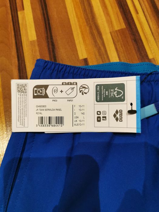 Pantaloni scurti Arena panel royal blue