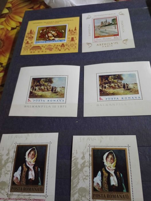 Timbre neștampilate colite