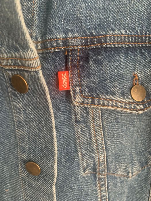 Jacheta denim Coca Cola